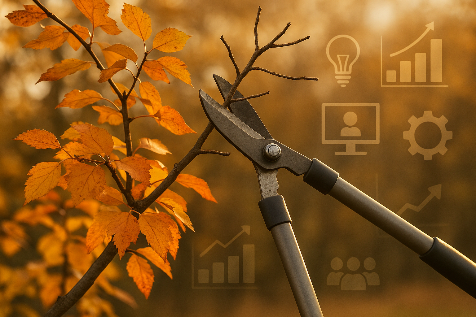 Autunno: tempo di potatura. Anche nel business.